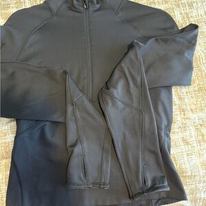 Lululemon Black Half Zip Pullover Jacket Thumbholes Women’s Size 8